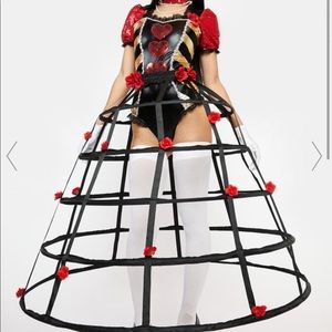 Caged Heart Queen Costume NWT